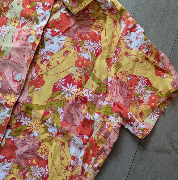 Big Bud Press Pantry Button-up Shirt Spring Rapture Size XS - Picture 5 of 11